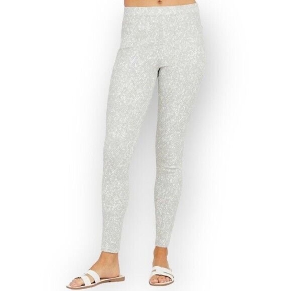 Spanx Jean-ish Ankle Leggings in the "Speckled Grey" Style 20018R